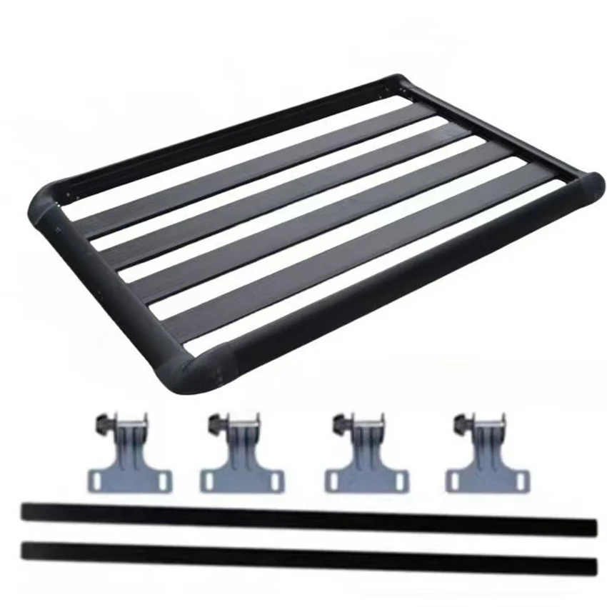 

Universal single-layer roof luggage rack carrying heavy-duty aluminum alloy cargo basket/luggage rack accessories