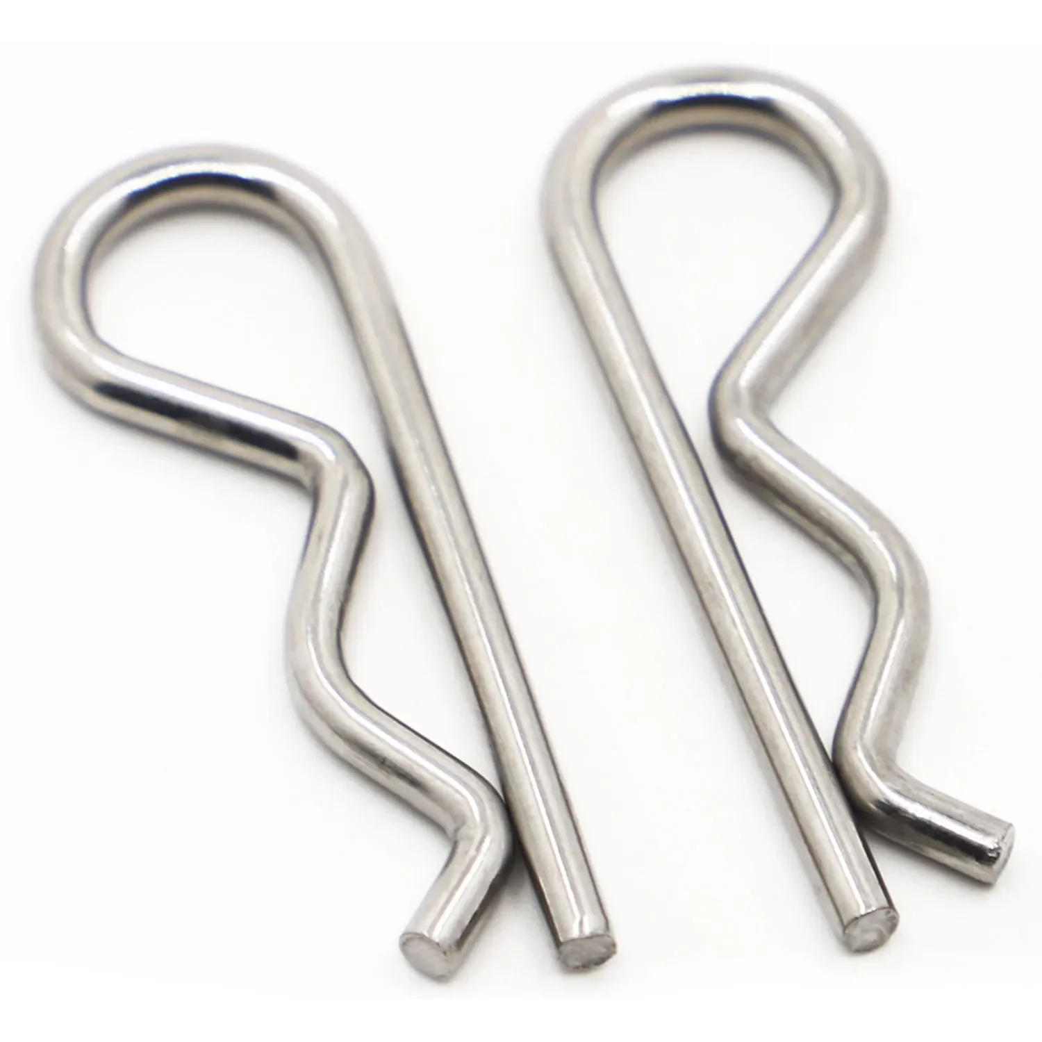 Stainless Steel R Shaped Spring Cotter Clip Pin 1mm 1.2mm 1.8mm 2mm 2.5mm 3mm 4mm 5mm Dia Fastener Hardware for Repairing Cars