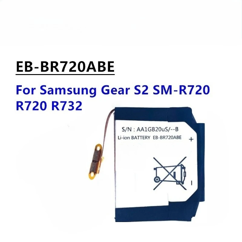Nieuwe Hoge Kwaliteit Vervangbare EB-BR720ABE Batterij voor Samsung Gear S2 Classic R732 R720 SM-R720 250mAh Batterijen