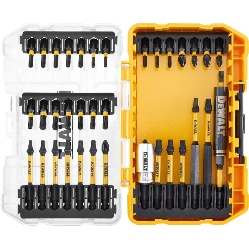 DEWALT DT70732T FLEXTORQ Screw Driving Set (37 pc) Impact Resistance Stability  Reduced Vibration Tool Accessories