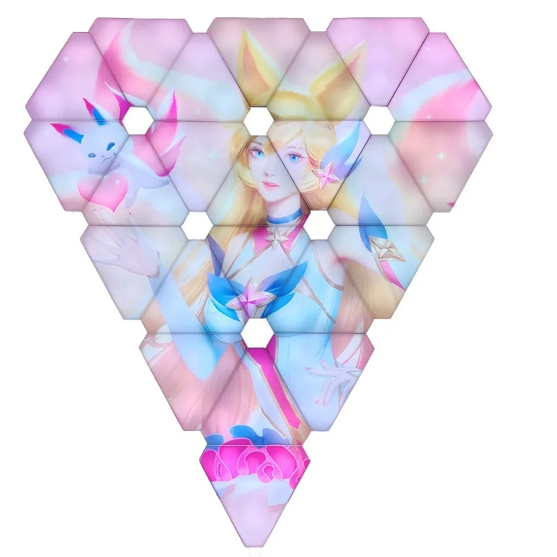 

Triangle strange light board quantum lamp, living room bedroom decorative wall lamp