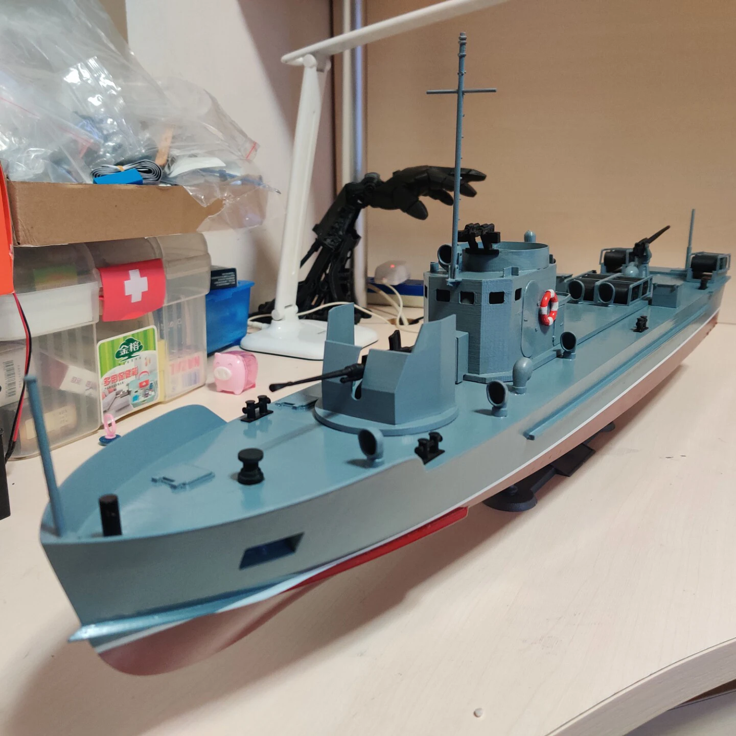 

RC Boat 78cm Dual Brushless Motor RC Boat Rtr 3D Printing Molding Inland Patrol Remote Control Boat Adult Toy