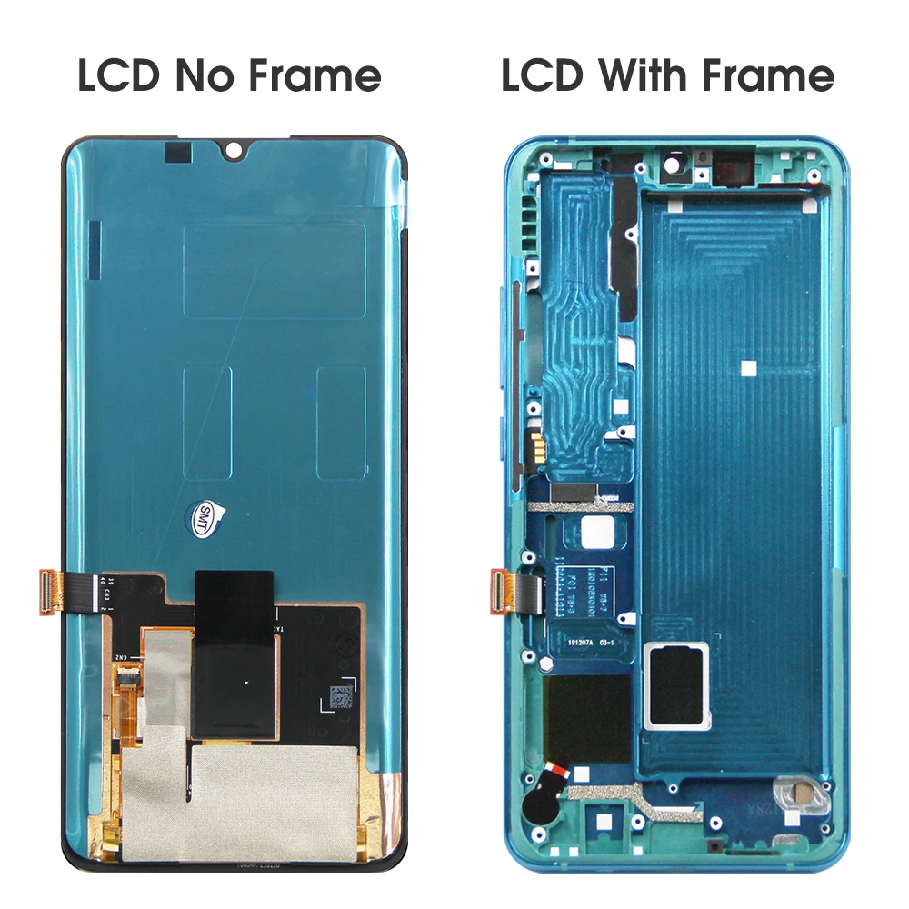 Screen for Xiaomi Mi CC9 Pro Lcd Display Touch Screen Digitizer Assembly with Frame for Xiaomi Mi Note 10 Pro / Note 10