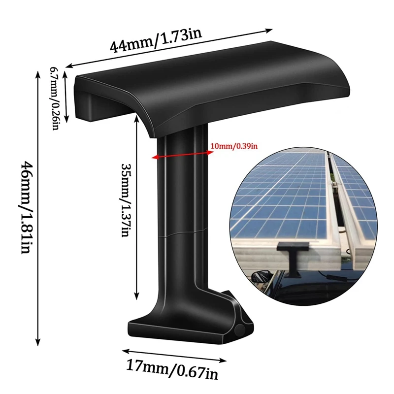 Solar Panel Water Drain Clips Sludge Removal Clip Pack Of 20 Module Cleaning Clips For Water Drainage