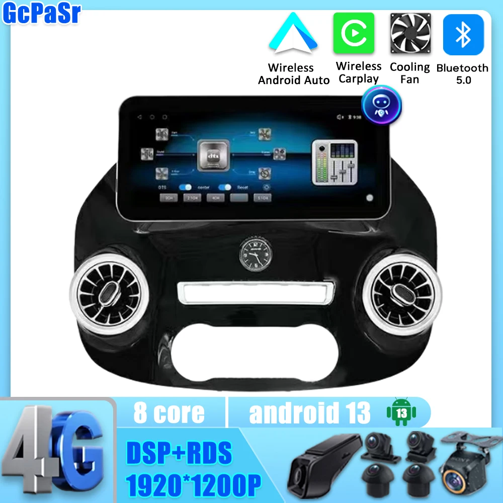 12.3 inch Car Android For Mercedes Vito W447 2014-2022 Android Auto Car Radio Player GPS Navigation No 2din DVD Mirror Link DSP