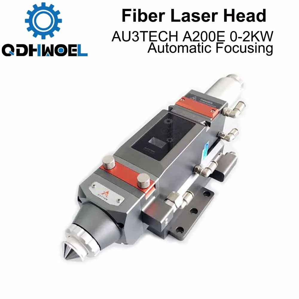 QDHWOEL  Fiber Laser Head AU3TECH A200E 0-2KW Automatic Focusing D30 CL100 FL125 for Laser Cutting Machine