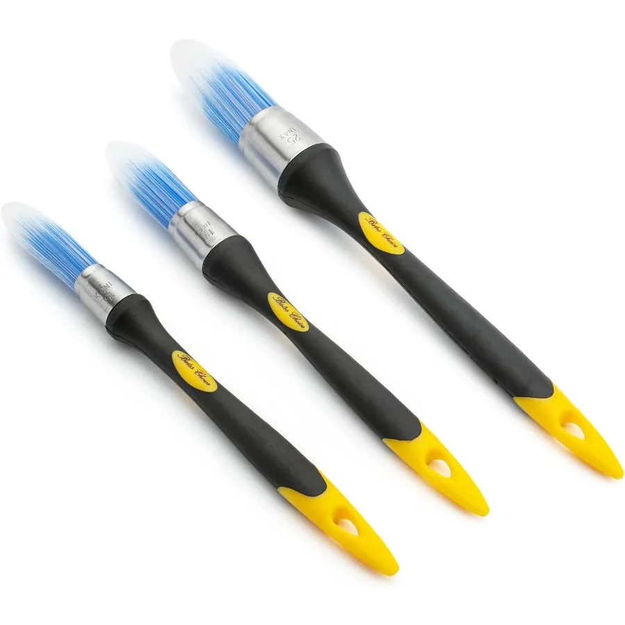 

Кисть Bates Trim Paint Brush 3 шт. 5 8 3 4 и 1 Эргономичные ручки Идеально подходит для детальных задач рисования в домашних условиях Устойчивость шкафа