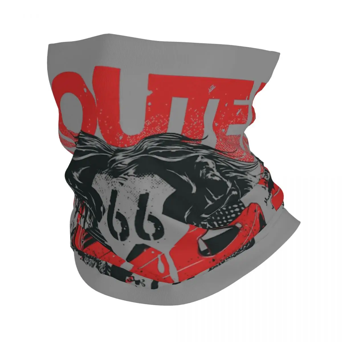 Route 66 Vintage Design Vintage 66 Route Bandana Neck Cover Printed Motorcycle Motocross Wrap Scarf Running Unisex Adult