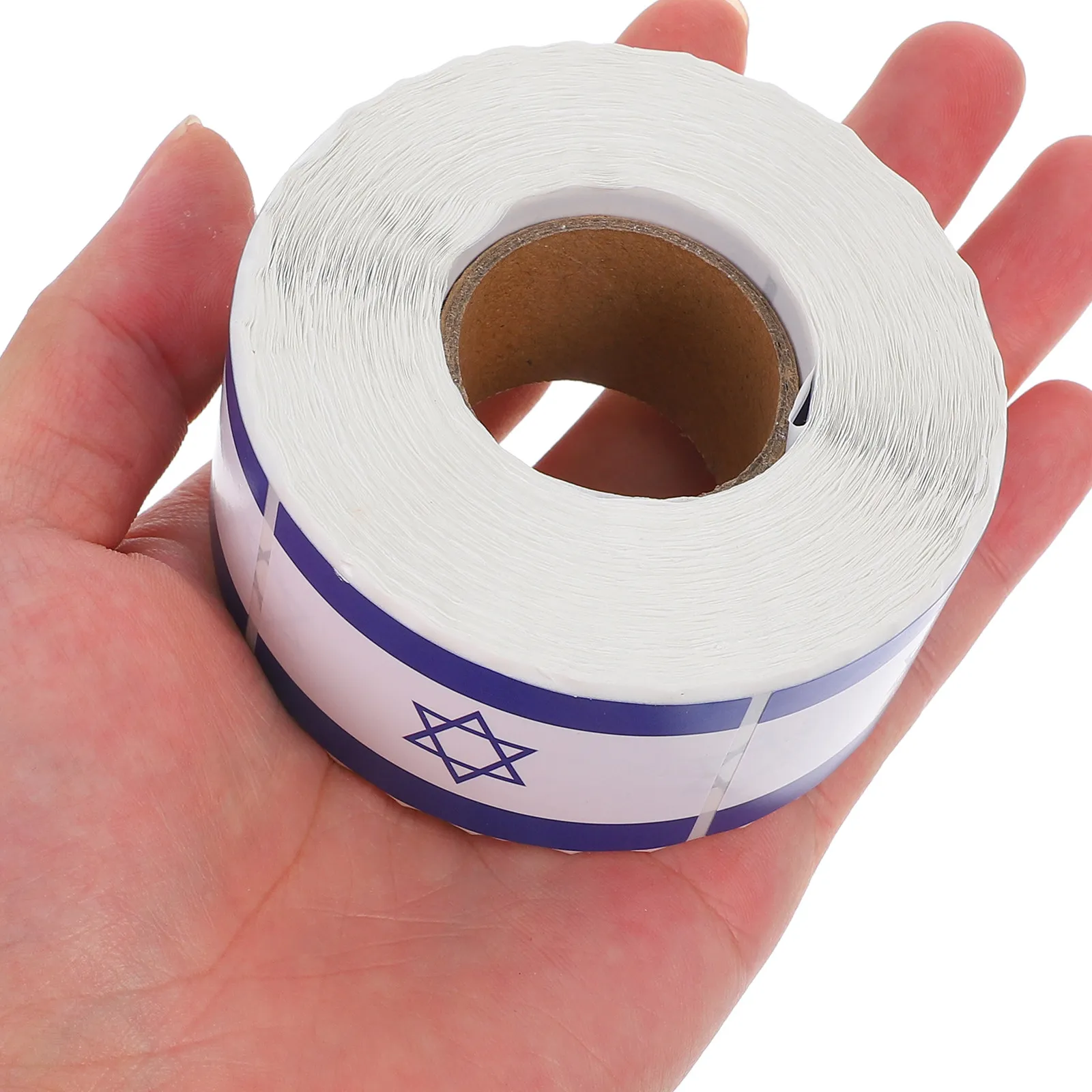 

2 рулона наклеек с израильским флагом 50x30 мм, прочные, с легким удалением без остатка клея, для ноутбуков, планеров, бутылок, скрапбукинга