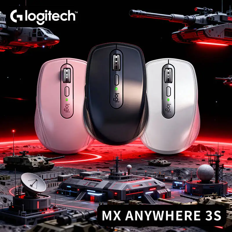 

Logitech MX Anywhere 3S Wireless Bluetooth Mouse 8000 DPI Silent Rechargeable Ergonomic Portable for Laptop Office Gaming PC
