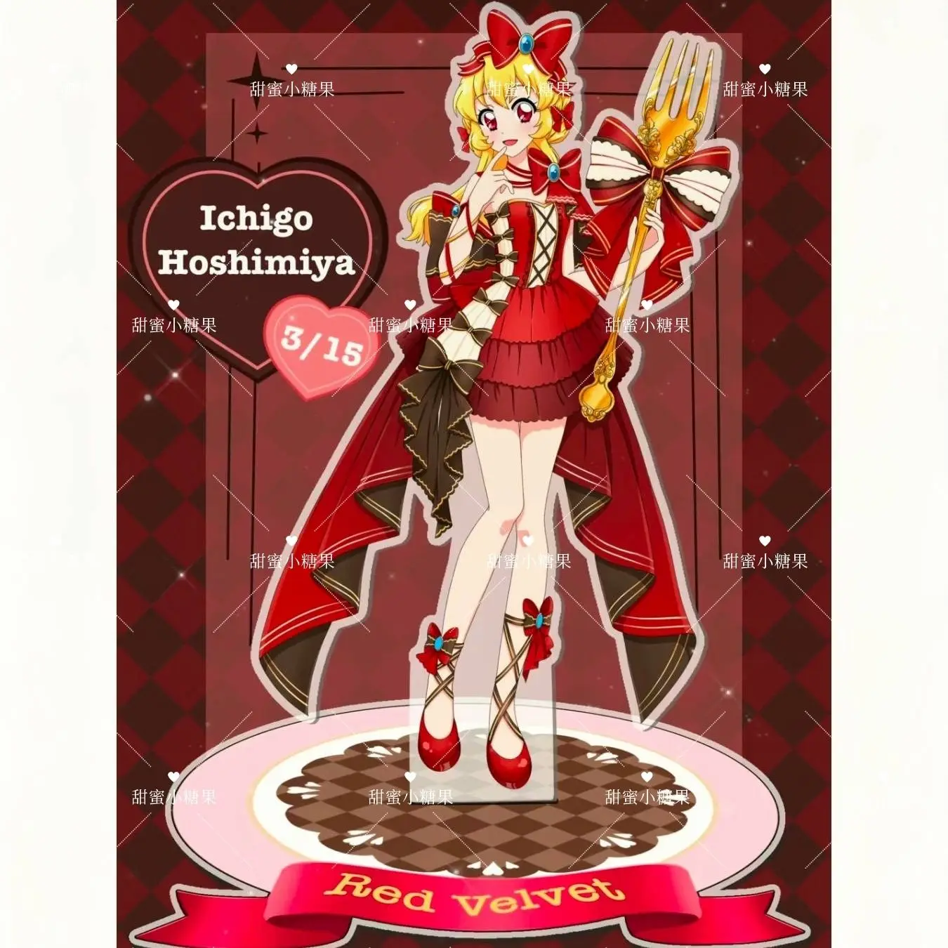 Hoshimiya Ichigo Acrylic Stand Sign Desktop Ornaments Exquisite Model Toys Student Kawaii Creativity Collect Decorate Gifts