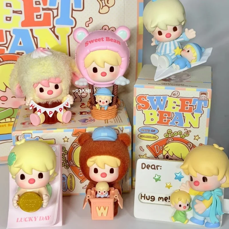

POP MART Sweet Bean Days Of Sparkles Seris Blind Box Kawaii Anime Figure Mdoel Decoration Collectible Toys