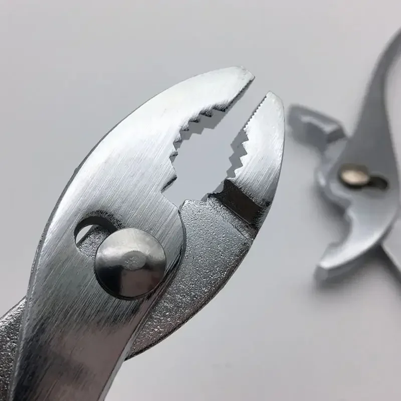 6/8 Inch Walnut Tiger Pliers Wire Cutting Pipe Slip Joint Pliers Scissors Household Hand Repair Tool Multi-function Accessories