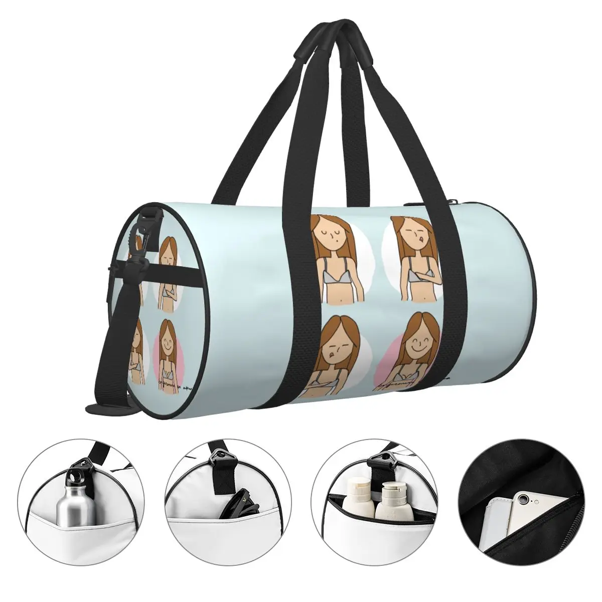 Bolsa de lona de Enfermera para hombres y mujeres, bolsas de Fitness de gimnasio con bolsillo para viajes