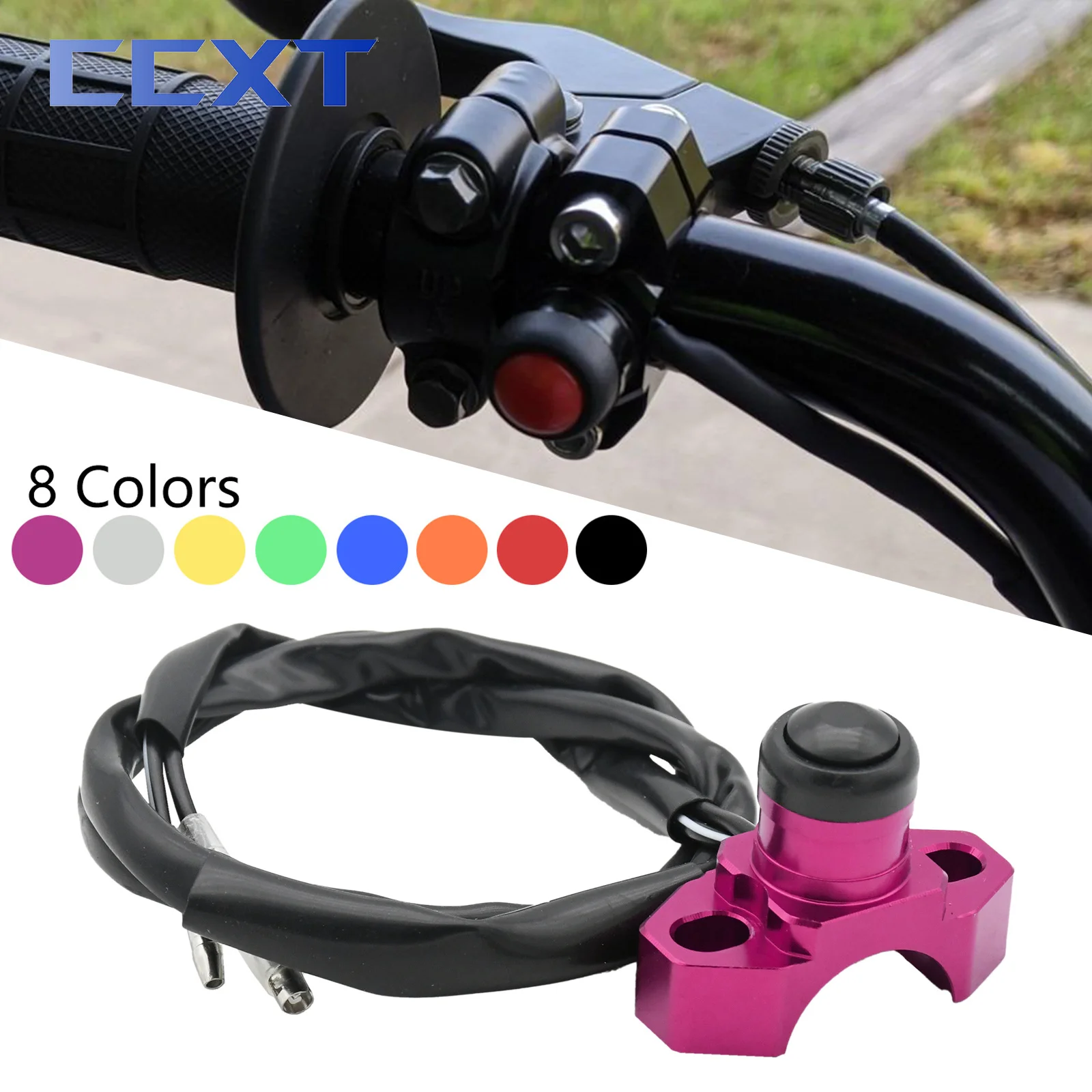 CNC Motorcycle Scooters ATV Dirt Bike Universal Stop Start Kill Switch Aluminum For KTM Honda Yamaha Kawasaki Suzuki CRF250 Part