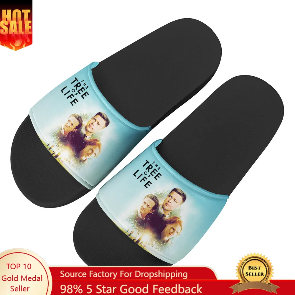 생명의 나무 플립 플롭 홈 슬리퍼 남성 여성 십대 가족 슬리퍼 욕실 수영장 캐주얼 샌들 맞춤형 워터 슈즈