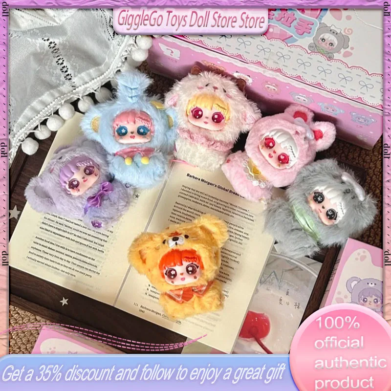 

New Authentic Sanmi Rabbit Little Treasure Hand In Hand Series Plush Blind Box Ornament Handmade Gift Trendy Play Doll Gift