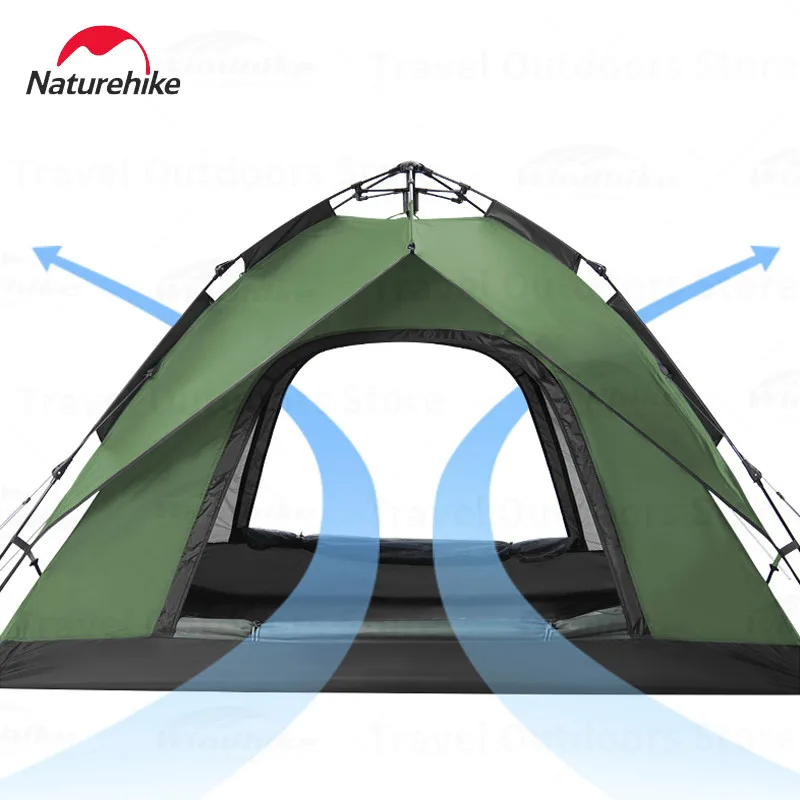 Imagem -02 - Naturehike-ultralight Waterproof Fast Build Tent Tenda Portátil Automática Mochila ao ar Livre One-touch Tent 34 Pessoa