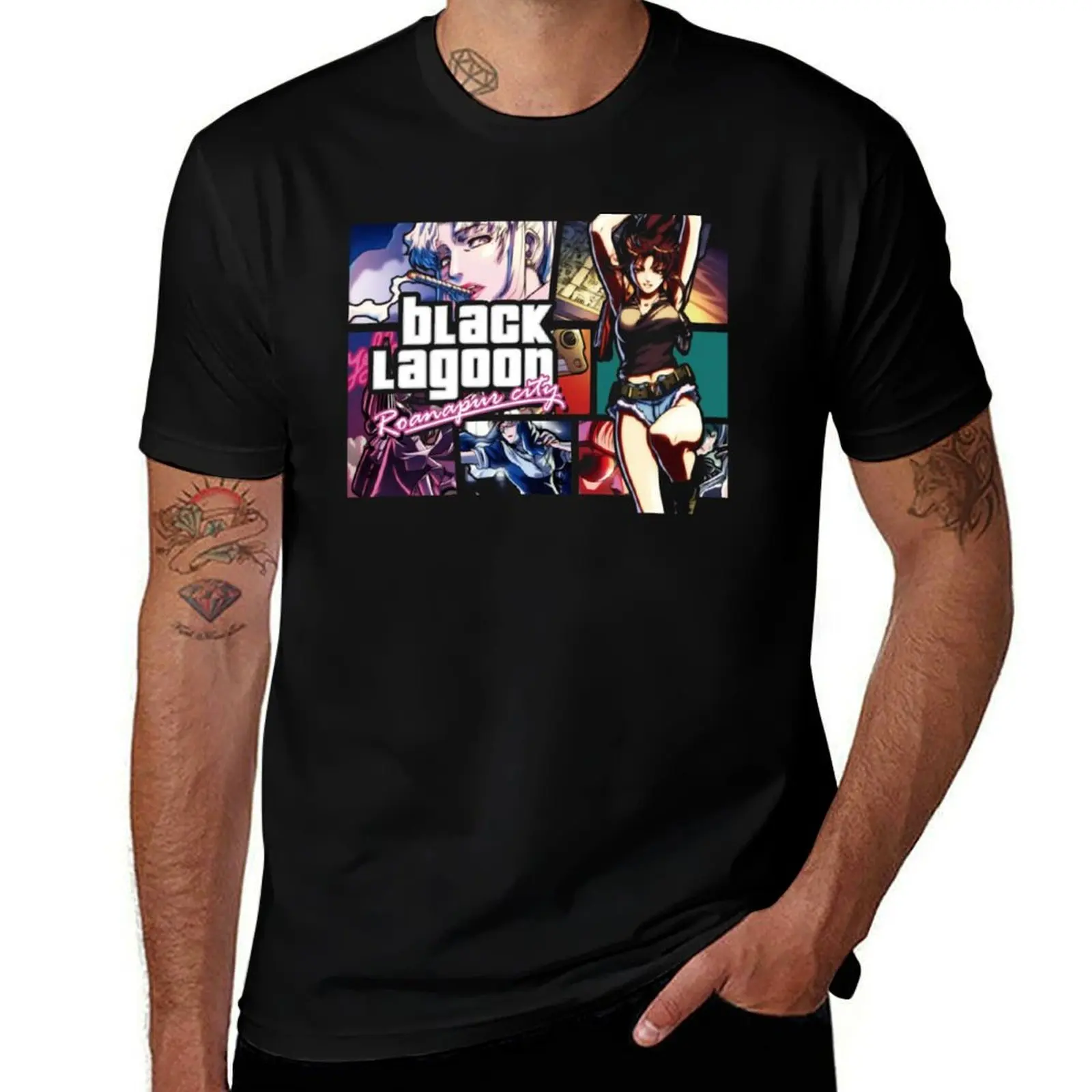 

BLACK LAGOON T-Shirt g man t shirts for men anime t shirts oversize T-Shirt