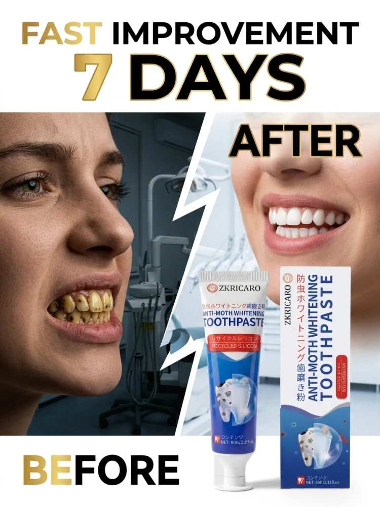 Surface Stain Removal Whitening Toothpaste 75.50g, Daily Oral Cleansing Paste, Brighten Teeth Visual Effect, Keep Mouth Fresh for Morning & Night Use