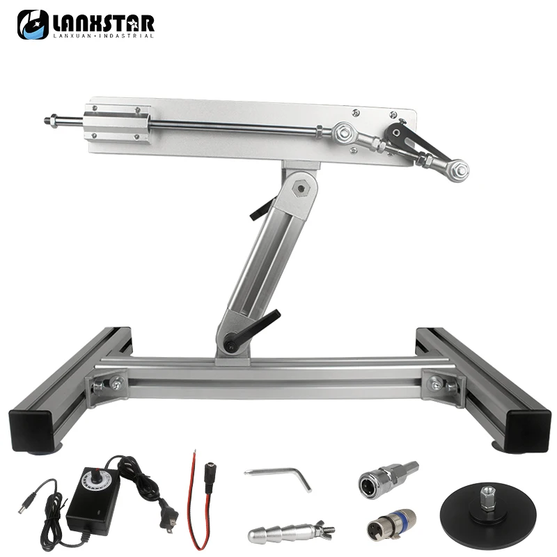 Curso Alternativo do Atuador Linear 28cm de 12v 24v com o Apoio Ajustável da Liga de Alumínio do Controlador do Ângulo Xlr Ventosa