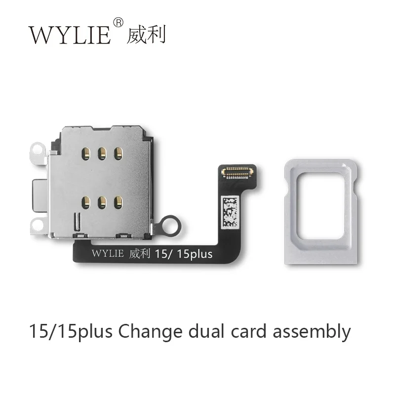 WYLIE 15 Plus Esim To Dual Sim Card Change Dual Card Assembly No N‮ee‬d ‮S‬ep‮ra‬ati‮no‬‎ No Damage For iPhone Repair