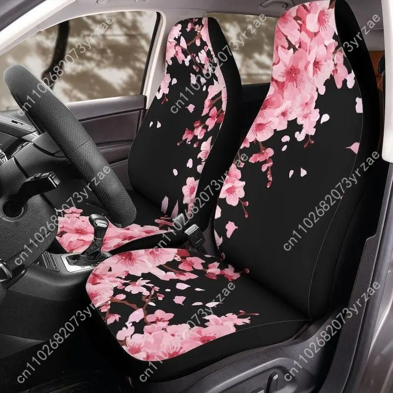 

Cherry Blossom Car Seat Covers Universal Environmentally Friendly Interior Decorations Comfortable Breathable Car Seat Covers