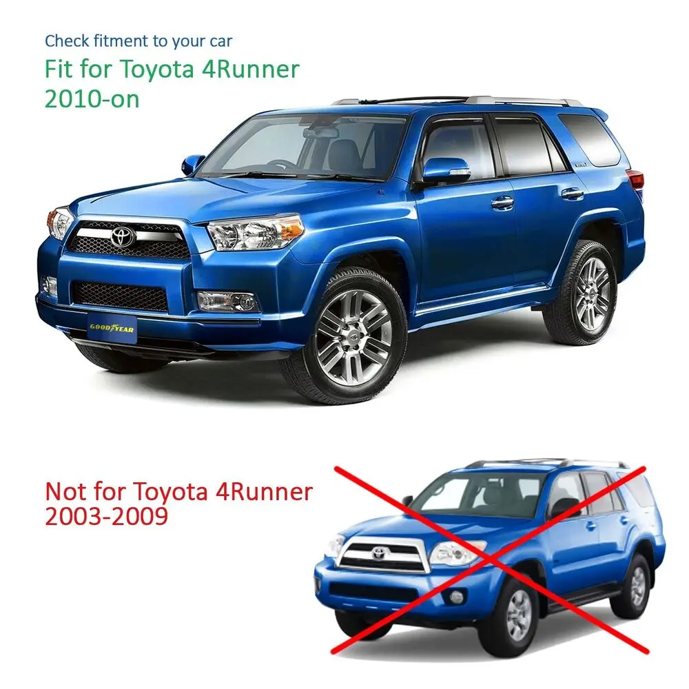 Osłony przeciwdeszczowe na lata 2010-2024 Toyota 4Runner SHATTERPROOF