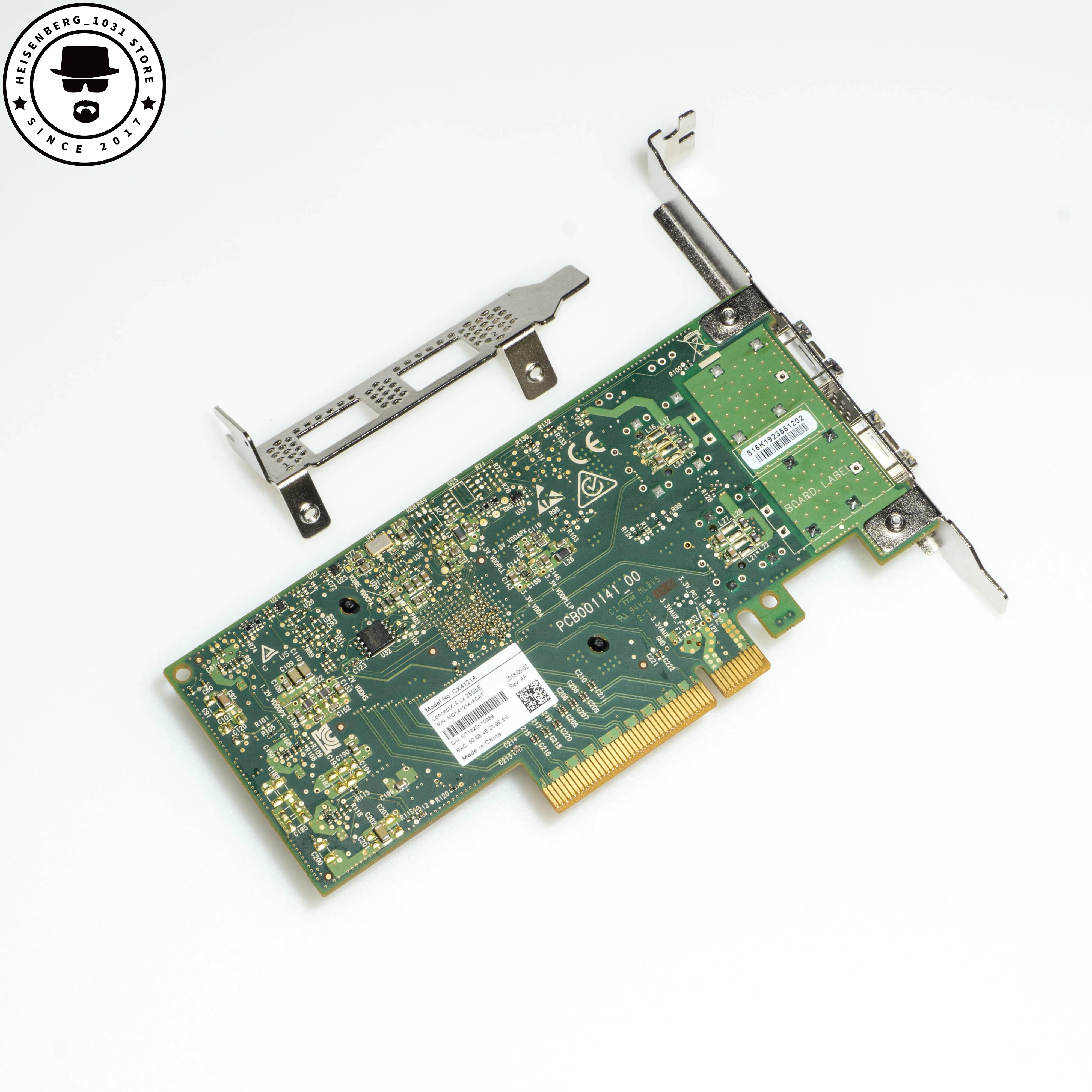 Mellanox MCX4121A-ACAT CX4 10/25Gb 2-Ports RDMA NIC PCIe3.0 SFP28 with Compatible 25G Transceiver MMA2P00-AS AOC 1-30M