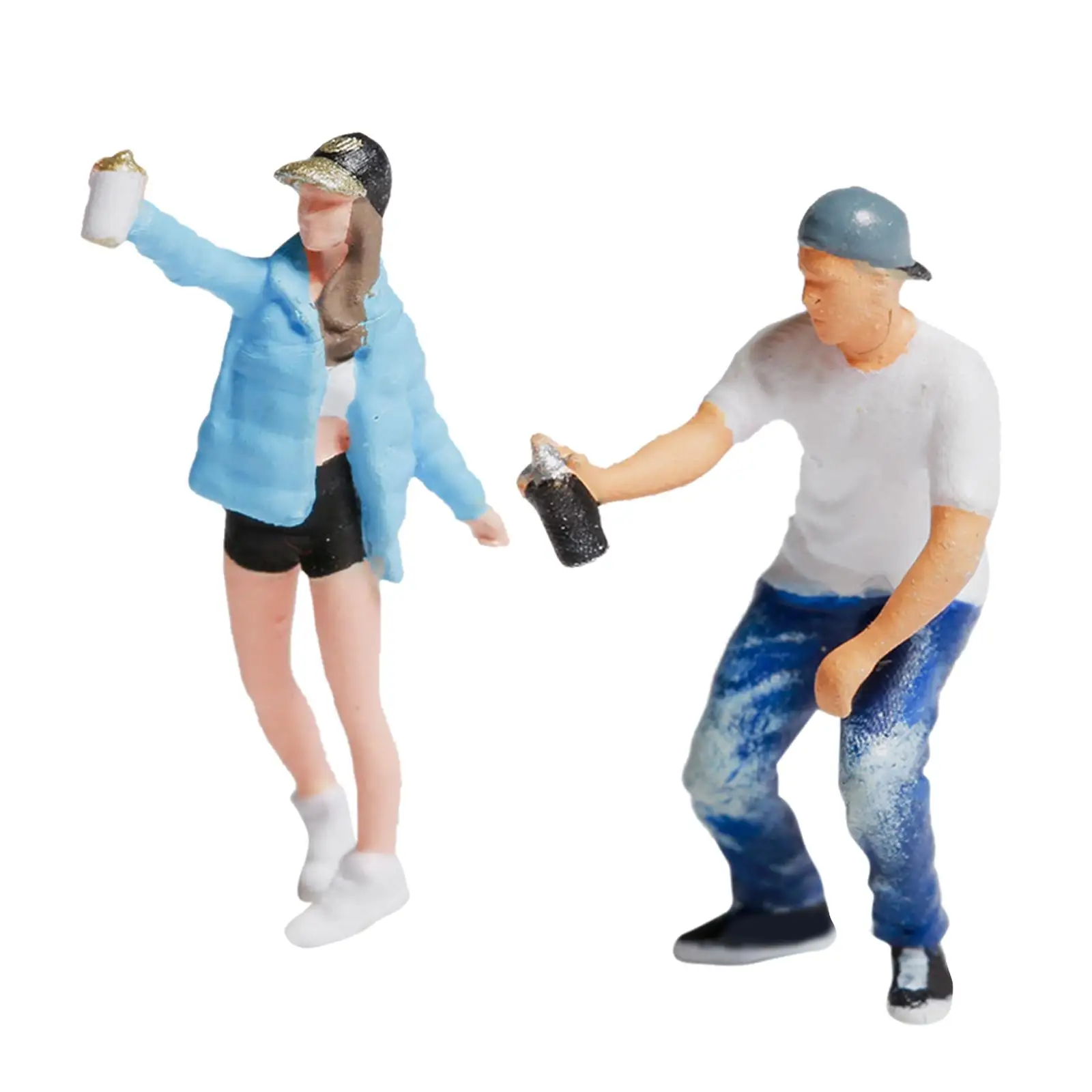 

Миниатюрные фигурки людей в стиле граффити 1:87 для парковых композиций и декора рабочего стола