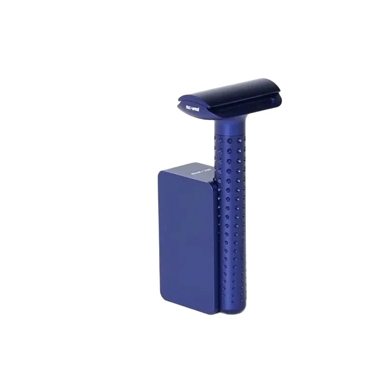 Yaqi Aluminum Handle Classic with Holder Safety Razor for Men Dark Blue Men's Shaving Razor 2026 Beard Shaver Sputnik