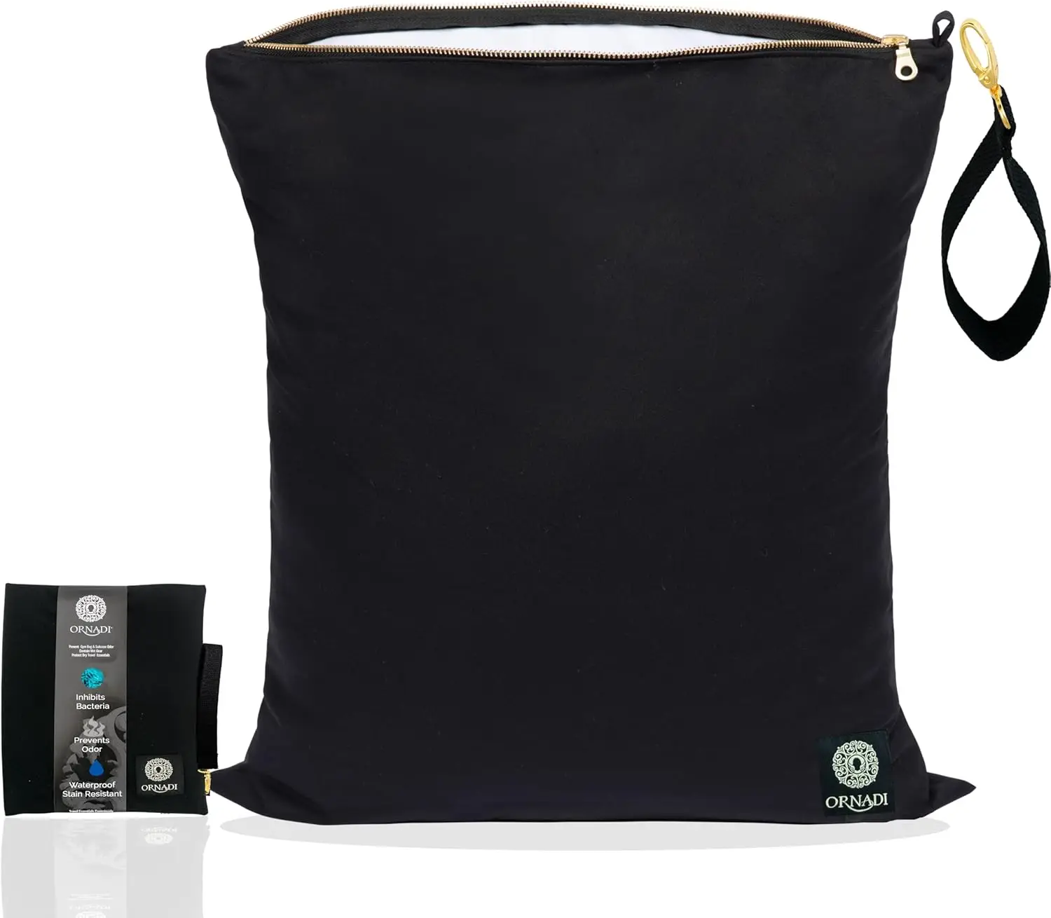 

Large Waterproof Antimicrobial Wet Dry Bag for Gym, Swim & Travel - Inhibits Odor & Bacteria, Made in USA, 17x23.5 inch