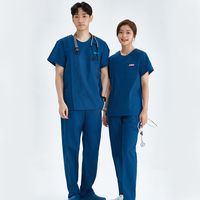 Zipper Nurse Uniforms Medical Scrubs Dental Assistant Nursing Suits Beauty Salon Workwear Pet Hospital V Neck Surgery Set 205