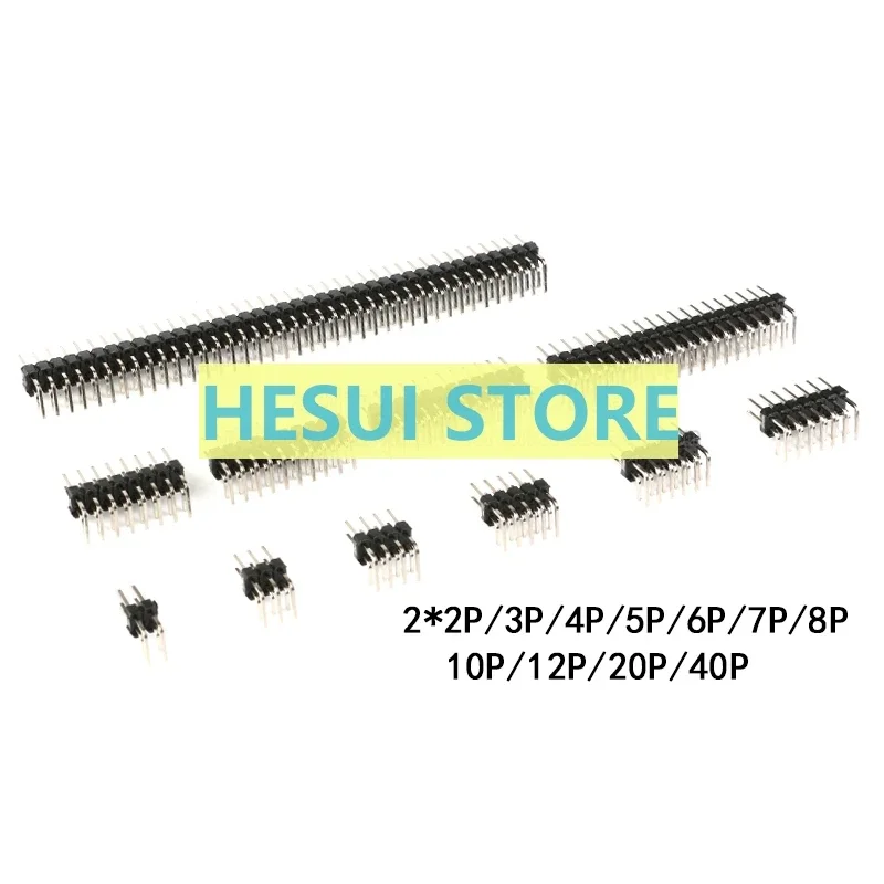 Distanza de 2,54 mm entre una aguja curva de doble hilera 2 * 2P/ 3/4/5 6/7/8 10/12/20/40P