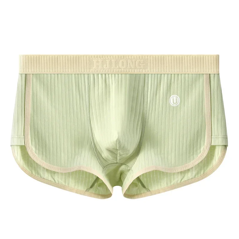 U-محدب الحقيبة الرجال boxershorts المراهقين منتصف الارتفاع الملابس الداخلية ثلاثية الأبعاد دعم تنفس تمتد جذوع 100% القطن المضادة للفة