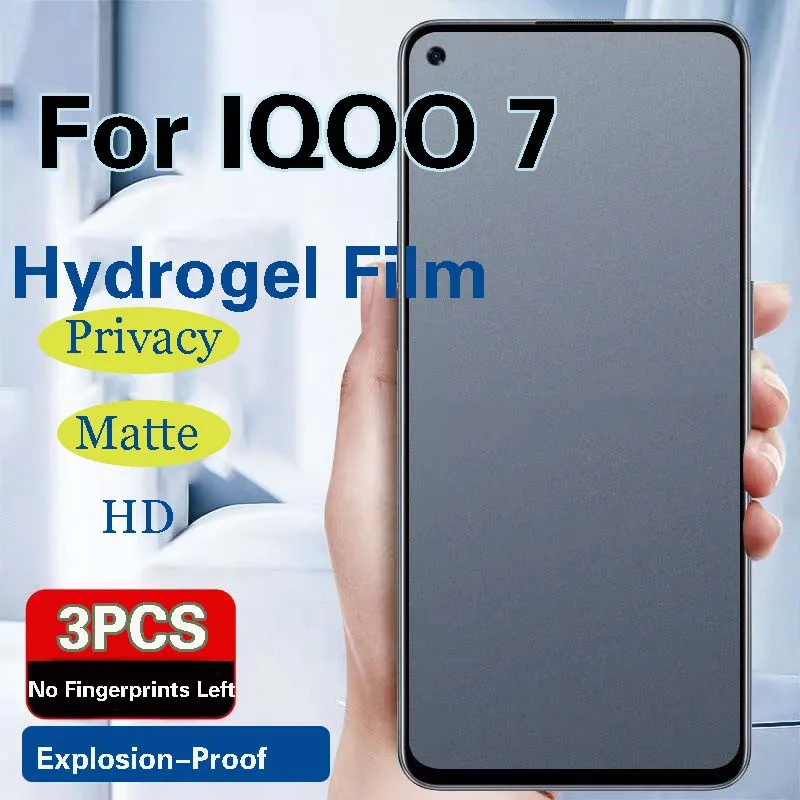 IQOO7 Privacy Screen Protector For IQOO 7 Matte Hydrogel Film IQOO7 Full Coverage Soft HD Anti Peeping