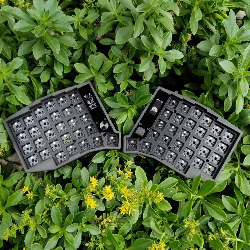 Sofle Split Keyboard Kit Customized with OLED Knob Hot Swap Bluetooth Split Keyboard Ergonomics Wireless Keyboard Nice View ZMK