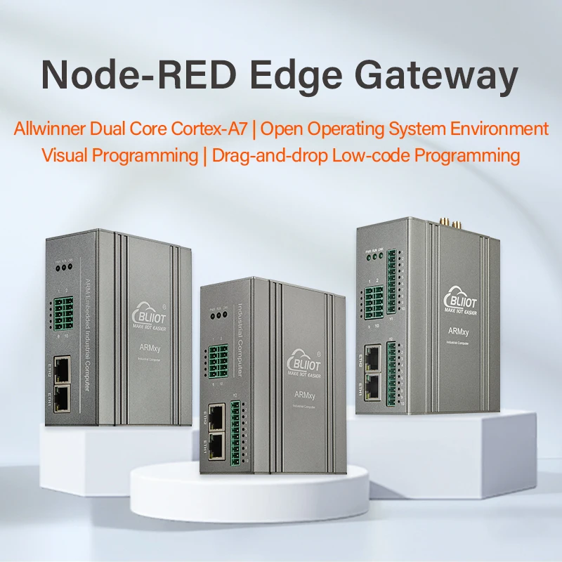 

Cortex-A7 512 МБ + 8 ГБ Node-RED Edge Gateway BL118 Поддержка визуального программирования