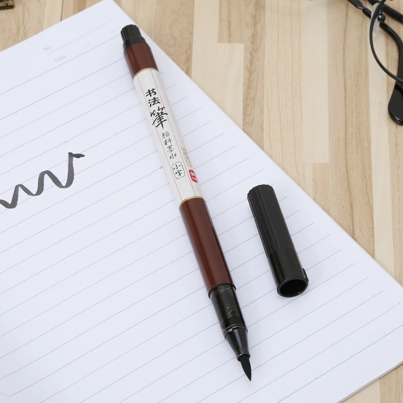 قلم فرشاة الخط للكلمات الصينية تعلم اللوحة القرطاسية القابلة لإعادة الملء