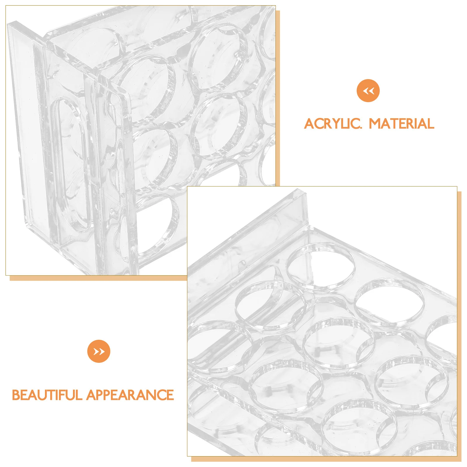 

Round Cup Holder Display Rack Acrylic Transparent Shot Glass Organizer for Bar Wine Liquor Cup Storage Drying Rack