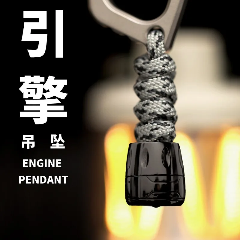 Matrix EDC Paracord End Pendant Fidget Toy Charm for Slingshot Flashlight Keychain Hanging Decor Accessory
