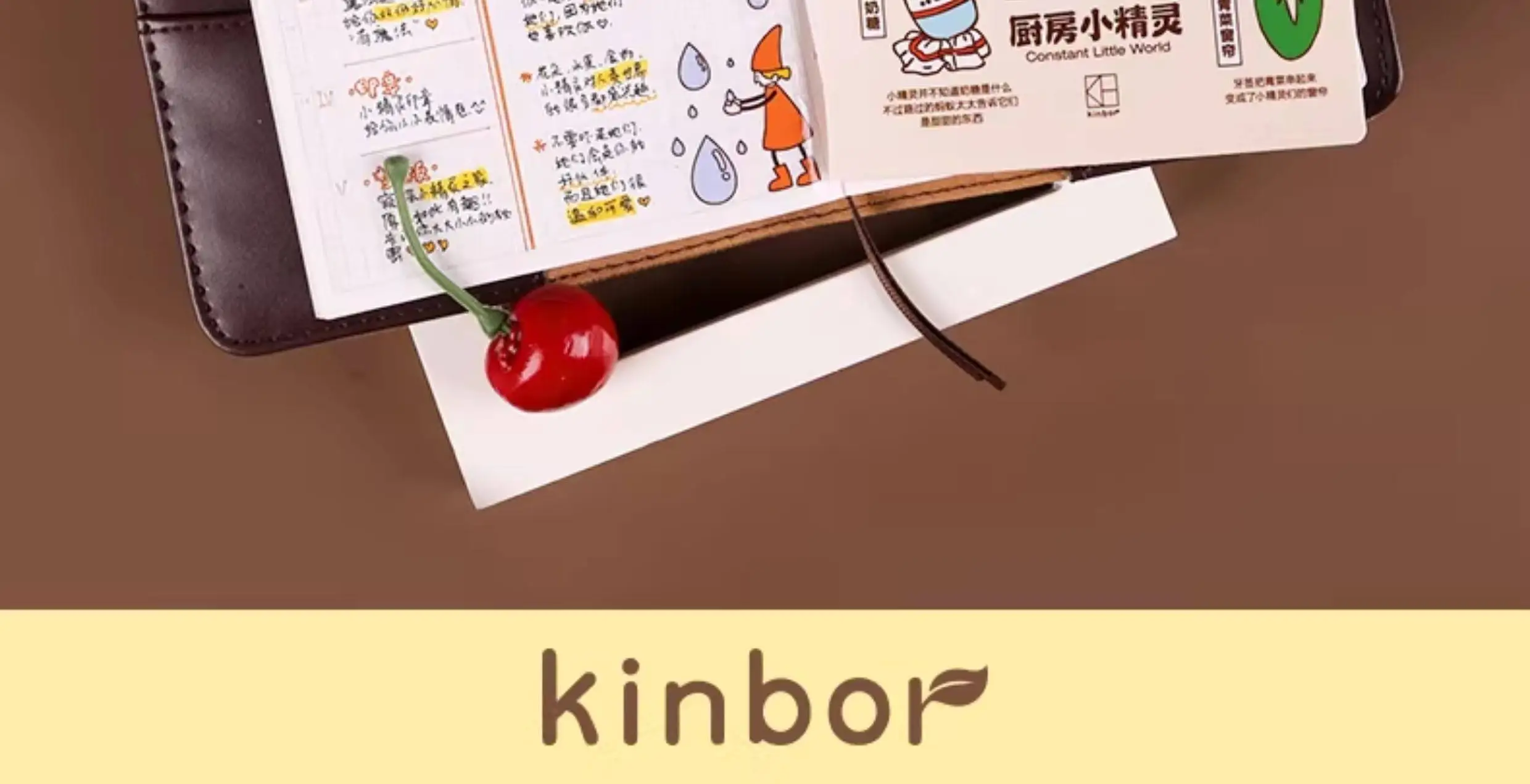 Kitchen Elf A6 Planer-Set, bestickte Keksdecke, Notizbuch, Klemmbrett, Lineal, Block, abnehmbare Seiten, Holzstempel, Aufkleber, süßes Geschenk – Detail 17