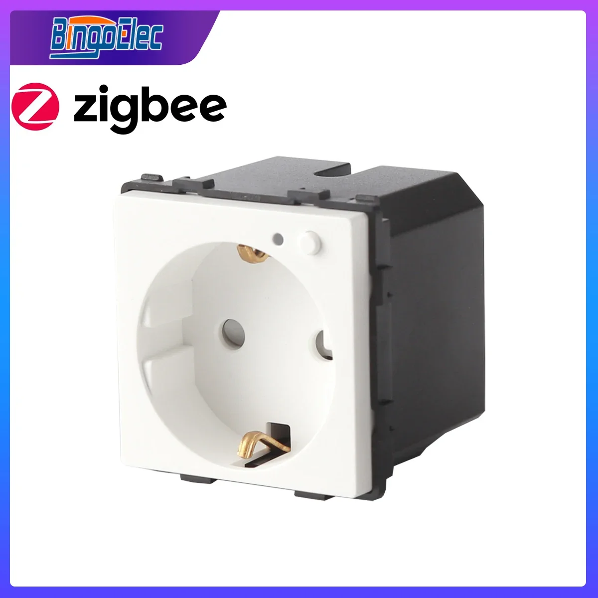 EU Stanndard Zigbee Sockets Part Eletrical Outlet 220V Smart Socket Bingoelec Wall Outlets smart life