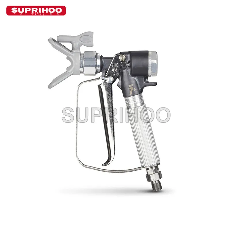 Airless Pistola de Pulverização com Ponta Punho Redondo 4-dedo Gatilho Pulverizadores de Pintura 500bar 7250psi 517 Xtr7
