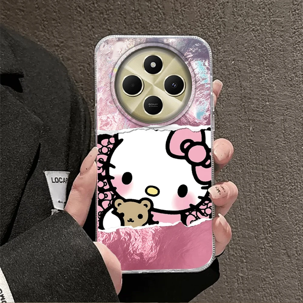 

Couple Cartoon Cat Girls Phone Case For Xiaomi Redmi 14C 13C Note 14 13 12 11 10 9 8 Pro 9A 9C A3 A2 A1 Women Funda Cover Coque