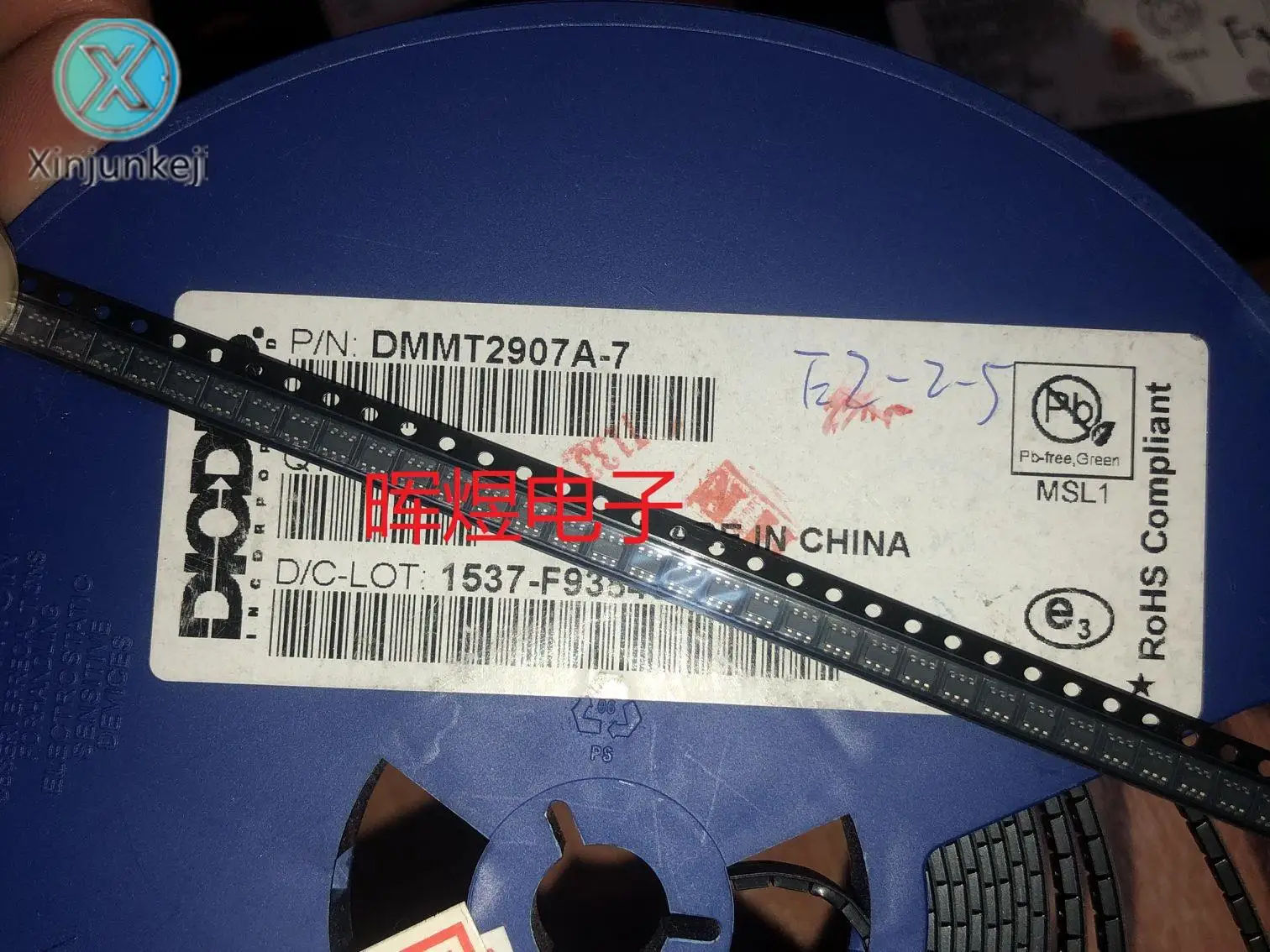 10pcs 오리지널 새로운 DMMT2907A-7 SMD 삼극관 SOT23-6 실크 스크린 907