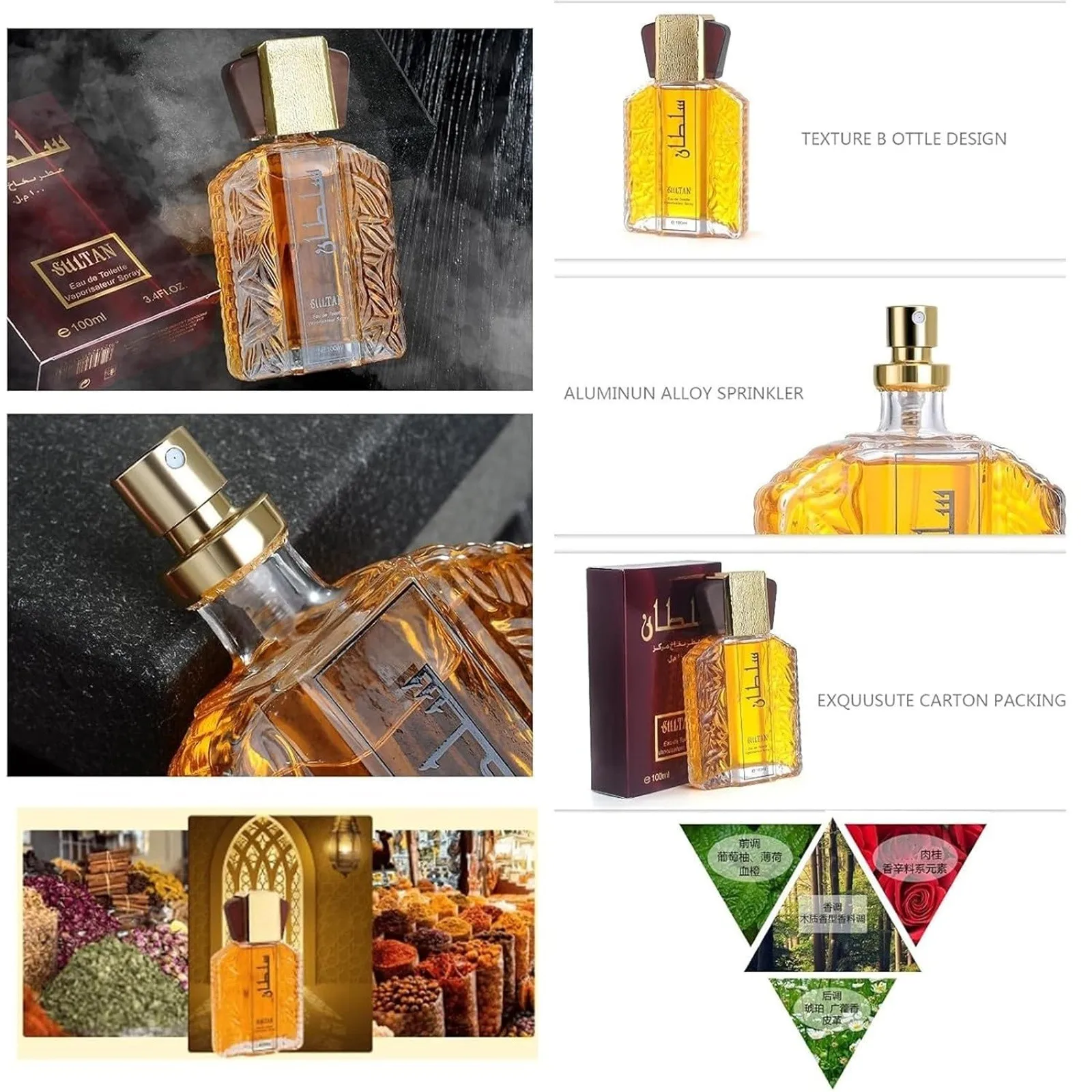 Eau Perfume Home Air Freshener Perfume For Men Elegant Long Lasting Eau Toilette Spray 100ml.