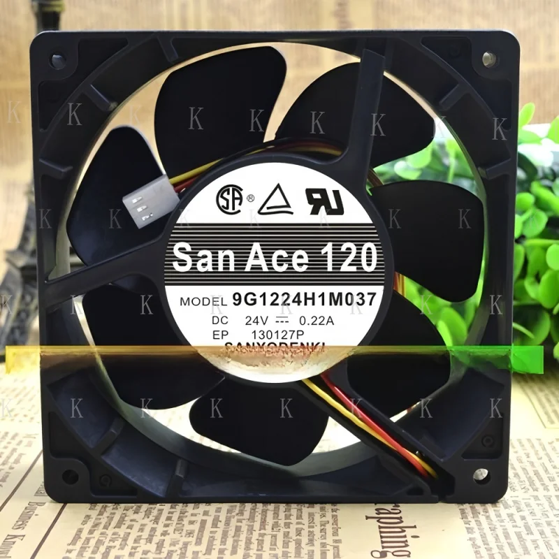 

C FOR 1шт Охлаждающий вентилятор 9G1224H1M037 24В 0,22А 120*120*38мм