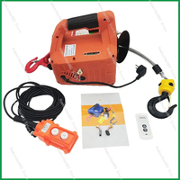 500KG Load Portable Electric Winch Traction Hoist Manual/Remote Control/Wire Control Electric Hoist 220V/110V Hoist Lifting Tool