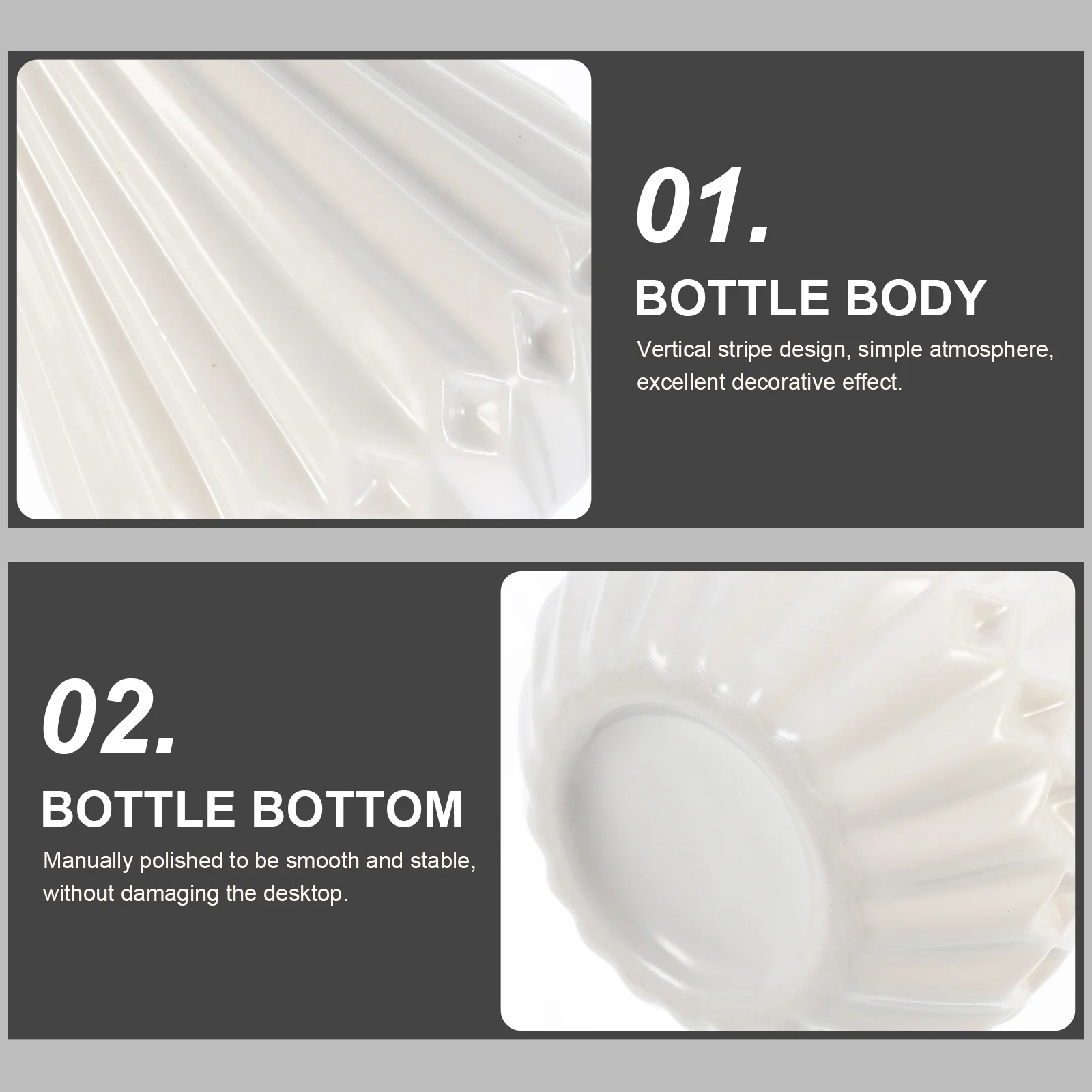 

Ceramic Vase Stylish Flower Container for Home Office Balcony Living Room Desktop Decor Household Ceramic Vase